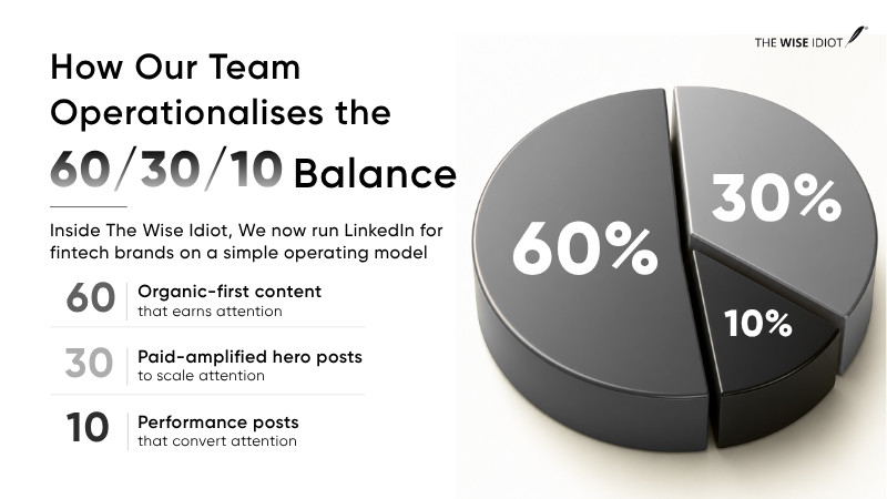 How Our Team Operationalises the 60/30/10 Balance